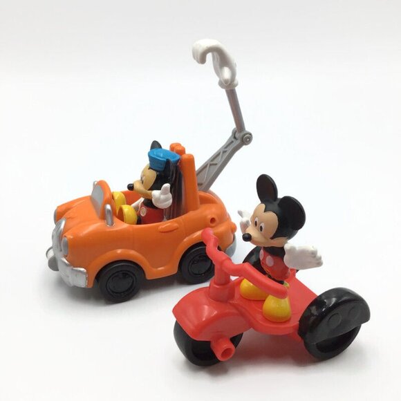 Disney Mickey Mouse Clubhouse Minnie Cars Pullback Spaceship Scooter Figures Lot - Picture 11 of 13
